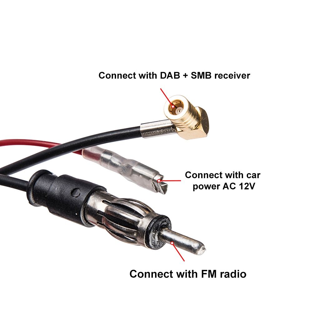 Antena Tejadilho 23cm Amplificada com base NOVO