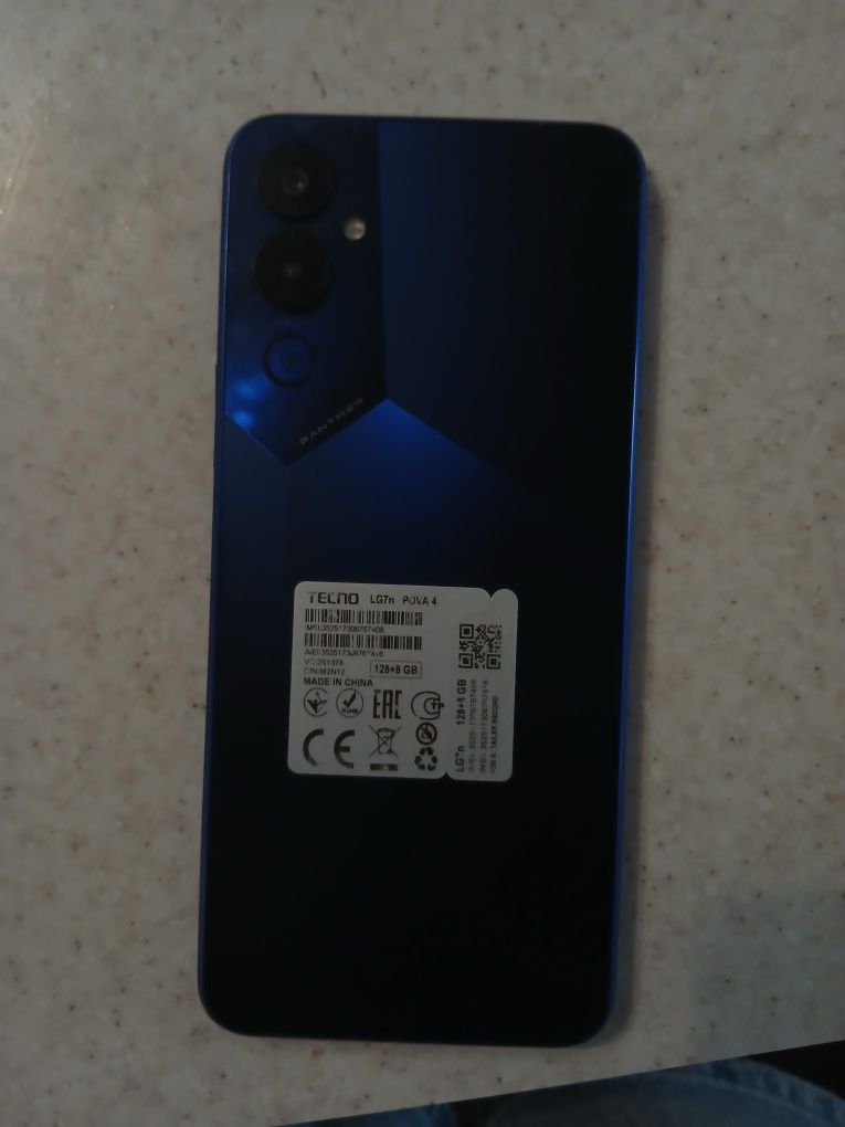 Продам телефон Tecno pova 4
Модель Tecno LG7n, версія андроїд 12, опер