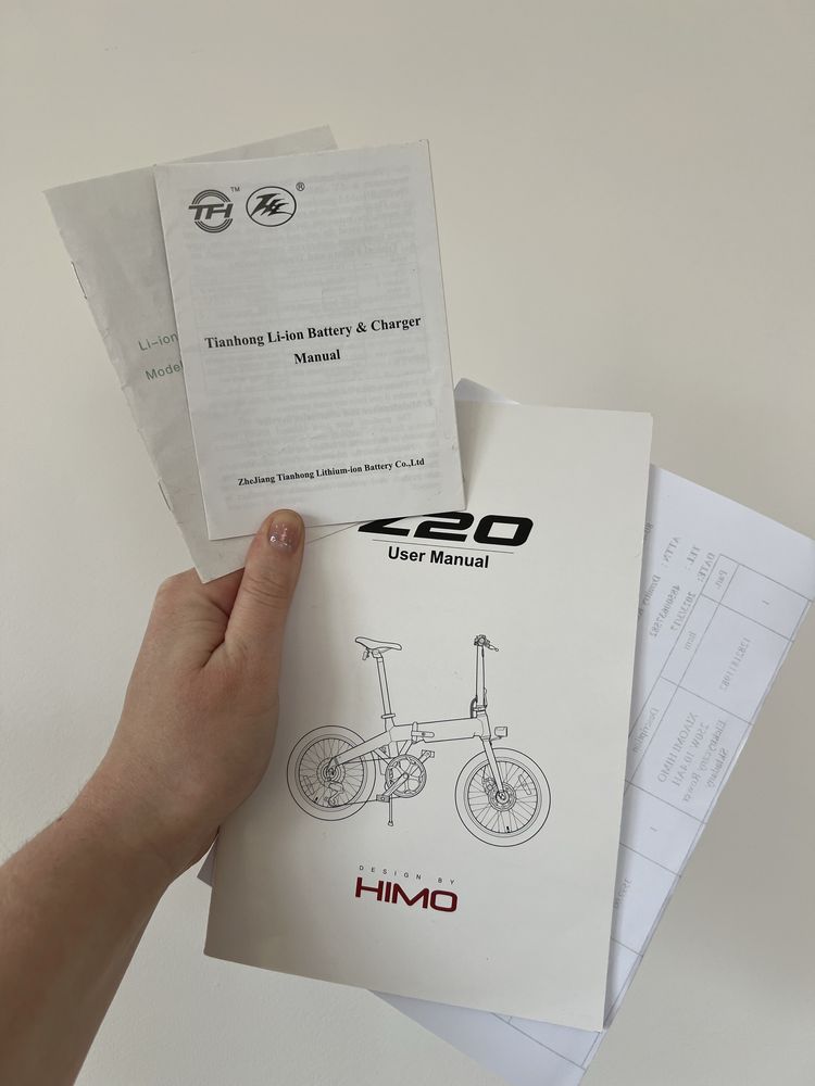 Rower elektryczny składany Himo z20 max