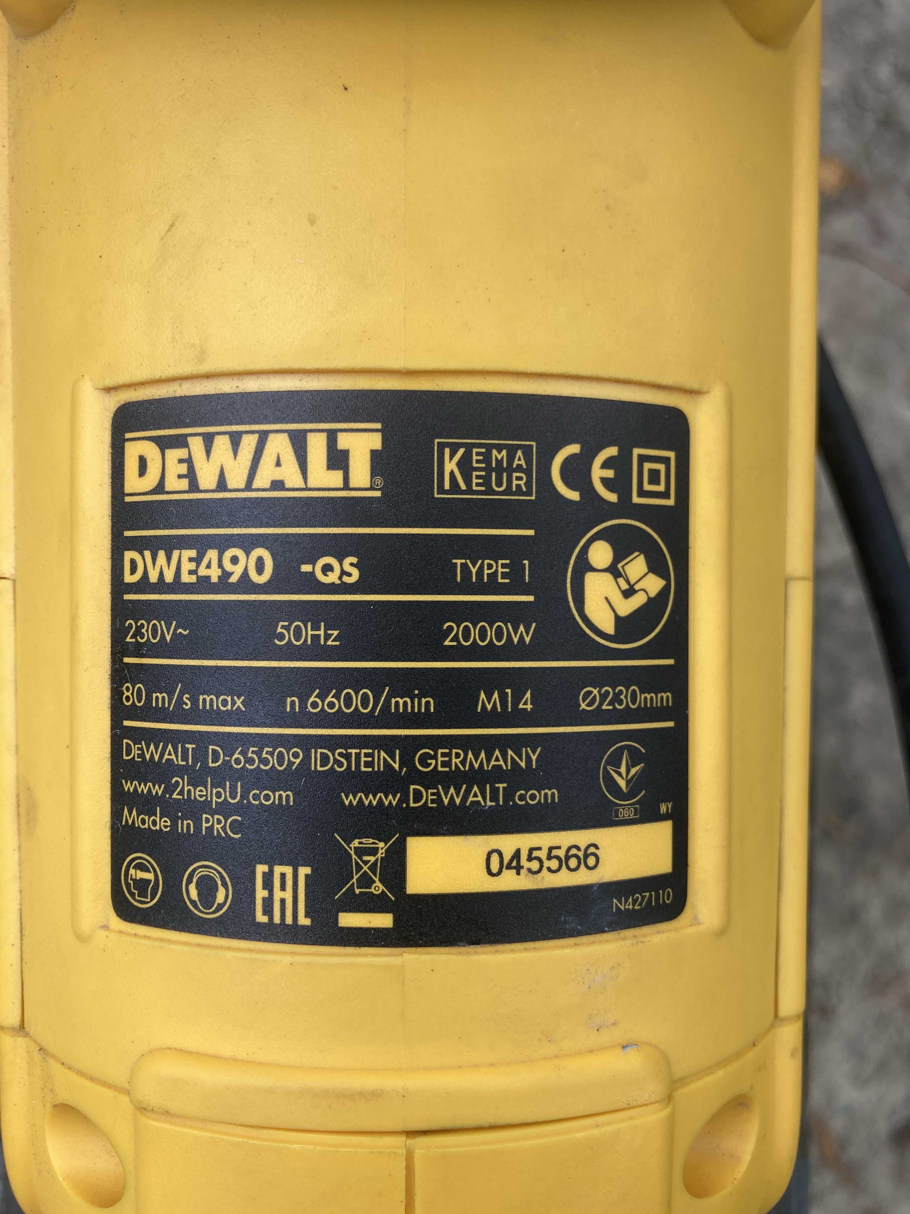 Болгарка DeWALT DWE490 QS