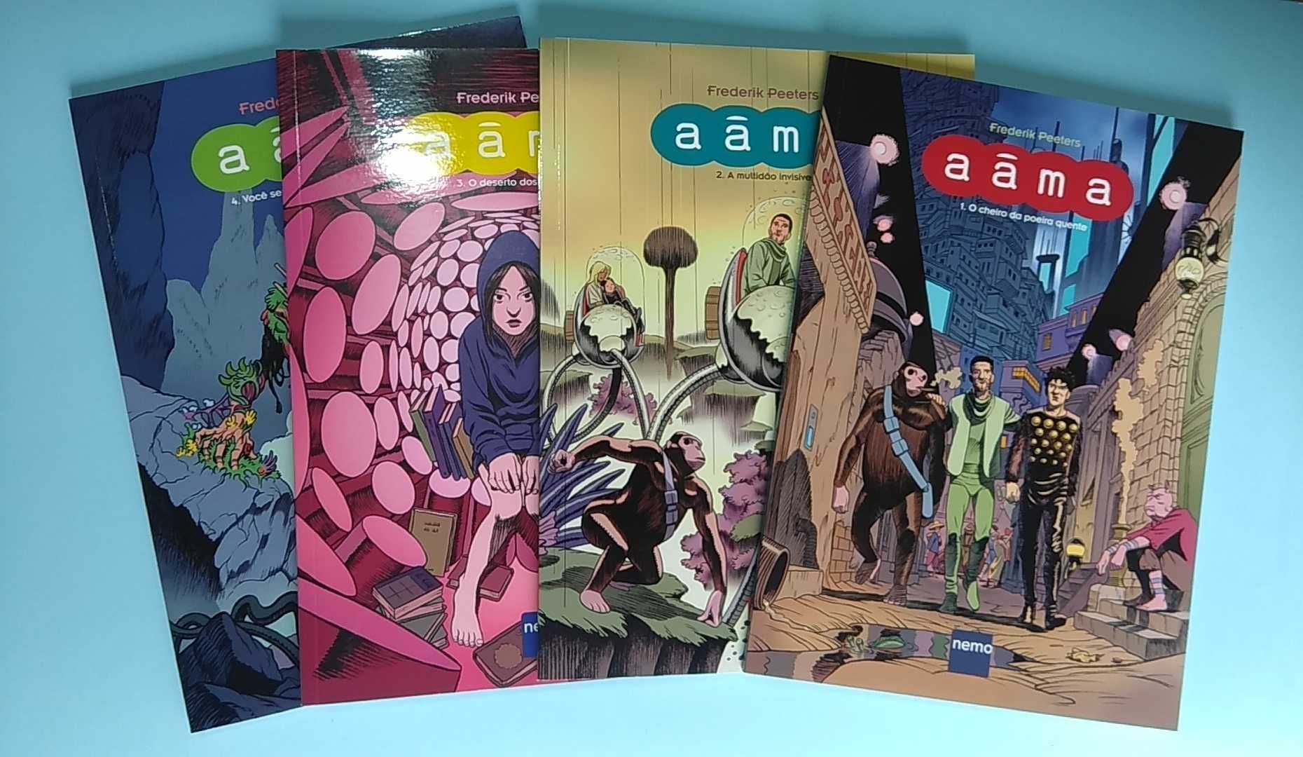 Frederik Peeters - AÂMA - Completa 4 volumes - Editora Nemo