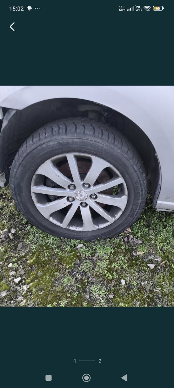 Mazda 5 Alu alufelgi 16' komplet orginalne 4x opony koła