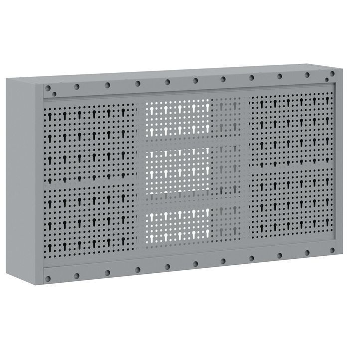 Szafka Narzędziowa Vidaxl Wisząca Z Pegboardem Czarna 100X20X55 Cm