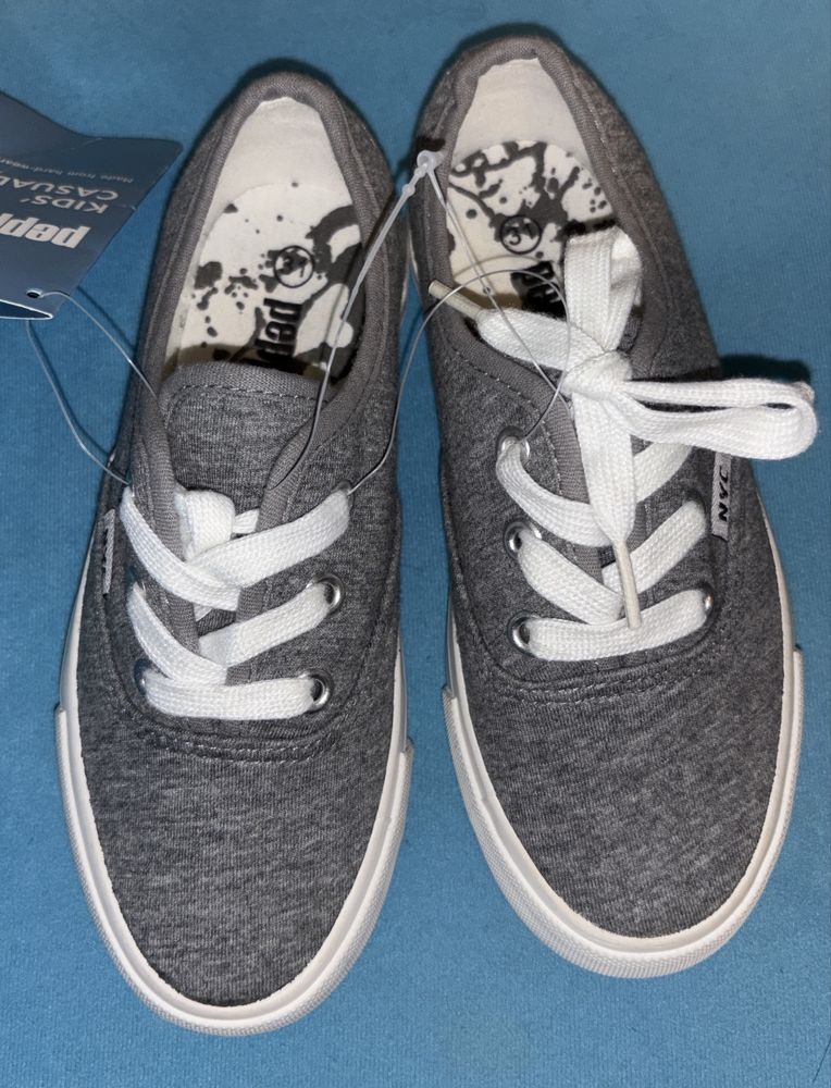 NOWE 31 tenisówki NYC jak Vans szare biała podeszwa