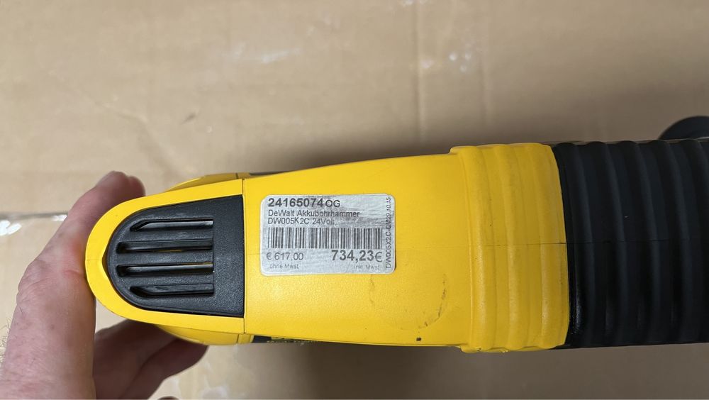 DeWALT DW005 Młotkowiertarka Akumulatorowa SDS-Plus 24V NOWA