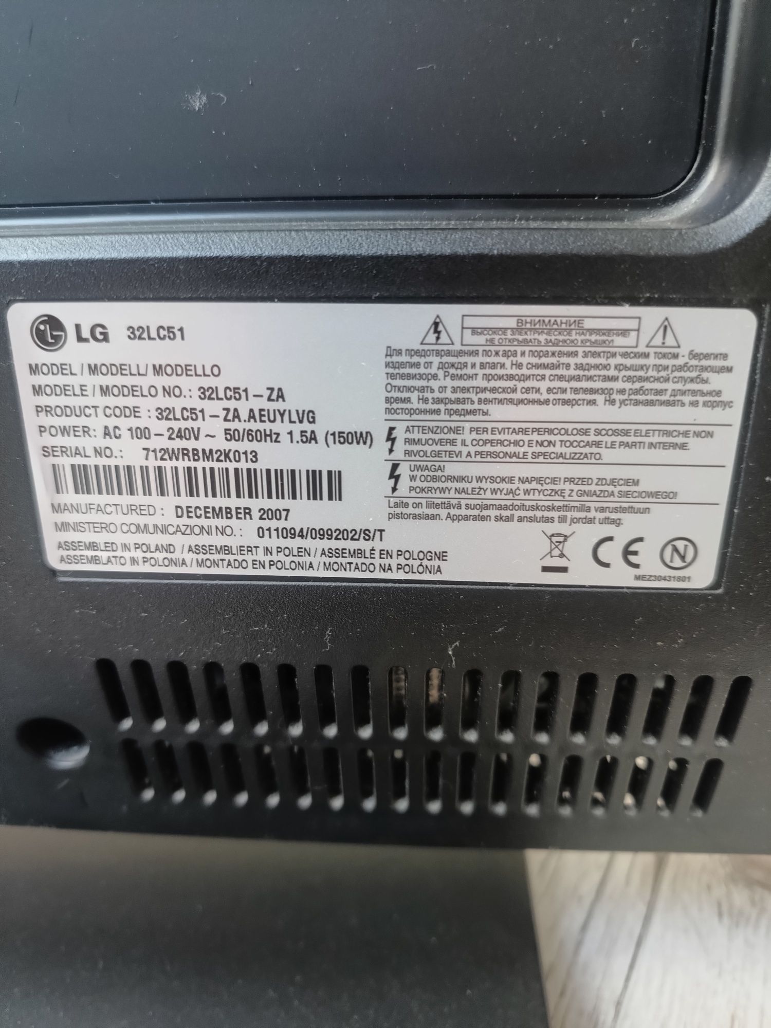 Telewizor LG 32 LC 51+dekoder