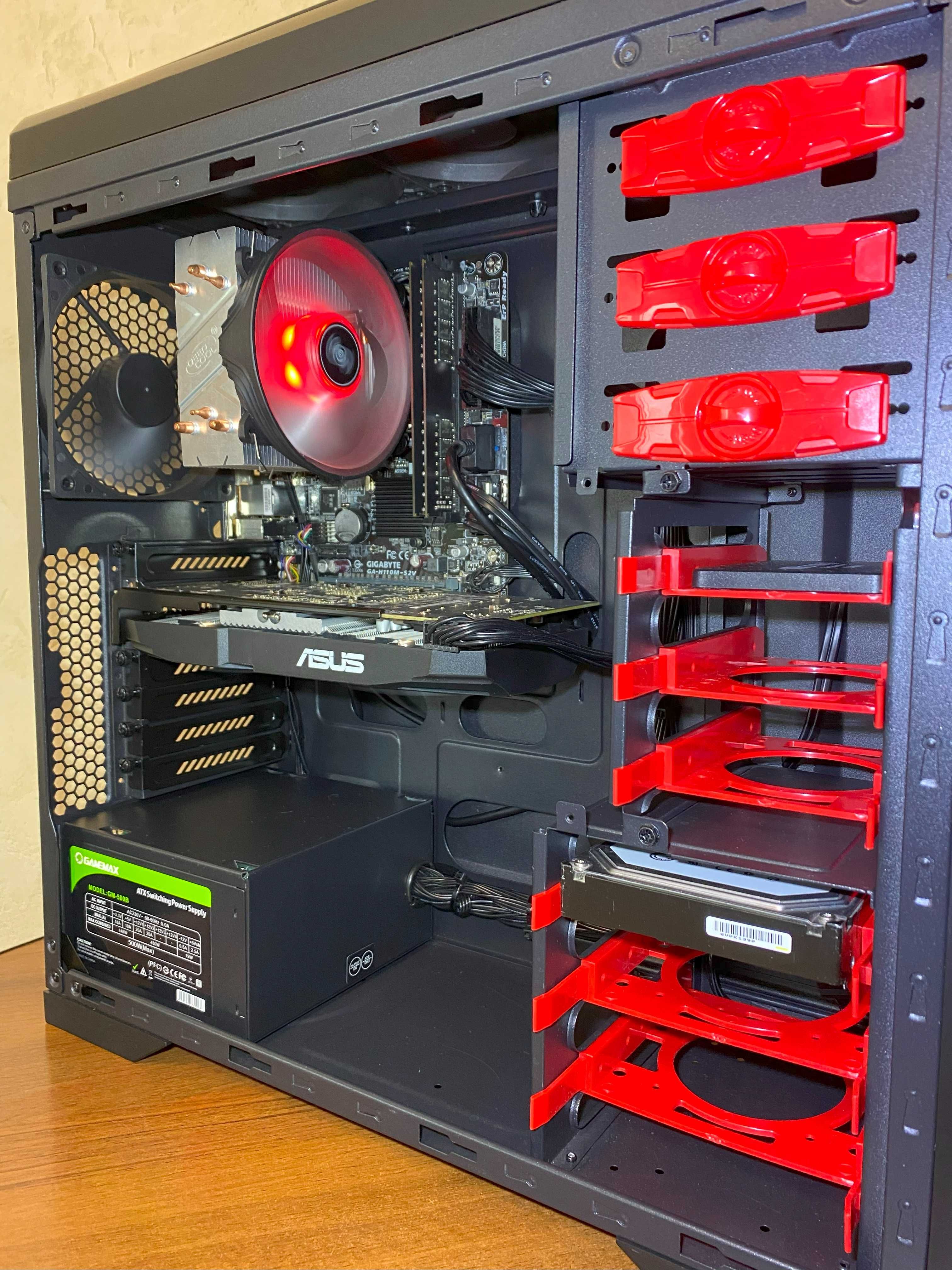 Игровой ПК Intel 4 ядра по 3.5Ггц, RX580 4Gb, ddr4 16Gb, SSD120,HDD1Tb