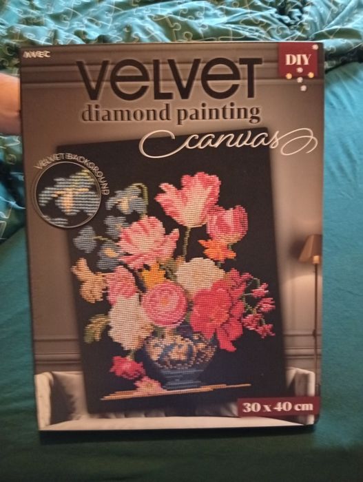 Velvet diamond painting - koraliki samoprzylepne na płótno