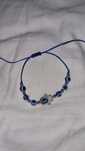 Pulseira azul e branca