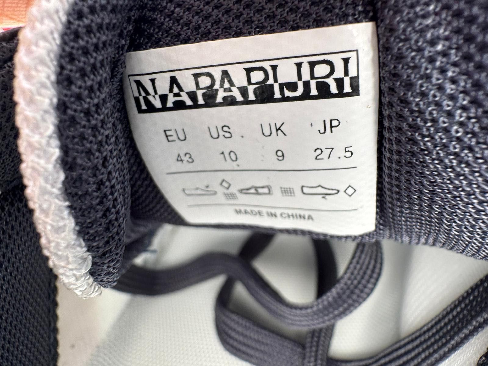 Nowe sneakersy męskie NAPAPIJRI czarne białe pomarańczowe 43