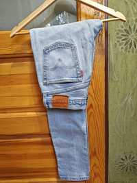 Spodnie jeansy Levi's 501 baby blue rozmiar S skinny, piękne! Wymiary