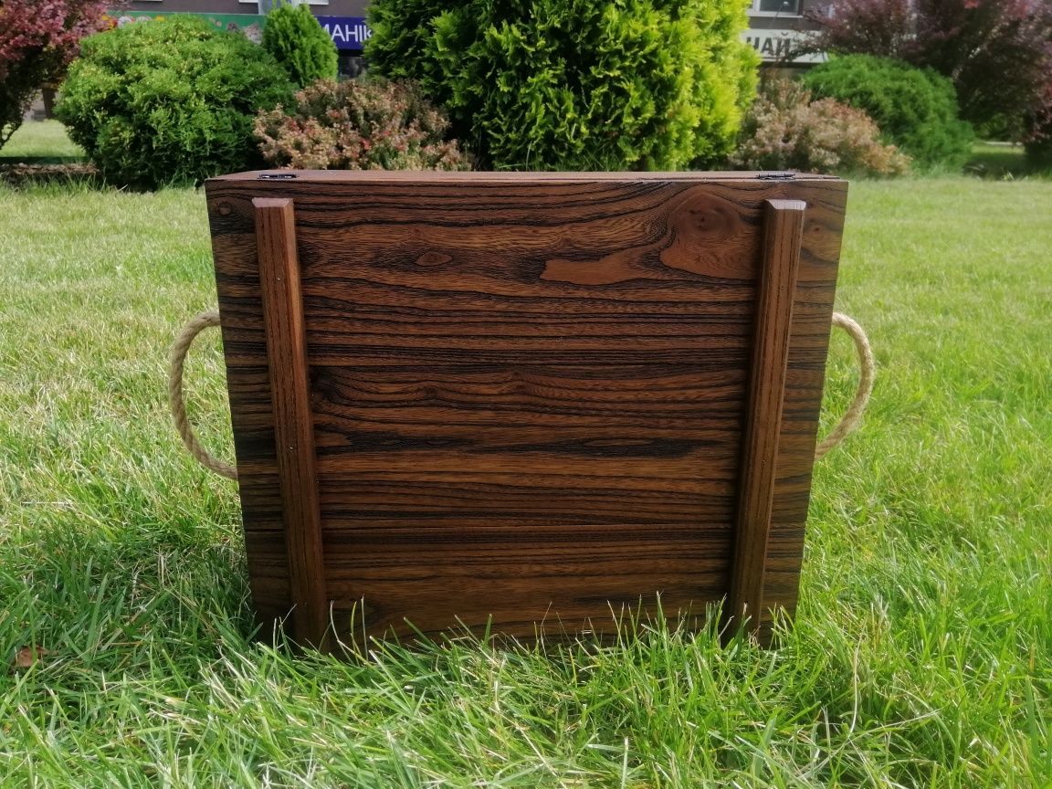 Деревянный бокс, ящик, деревянная подарочная коробка ПодарокГравировка