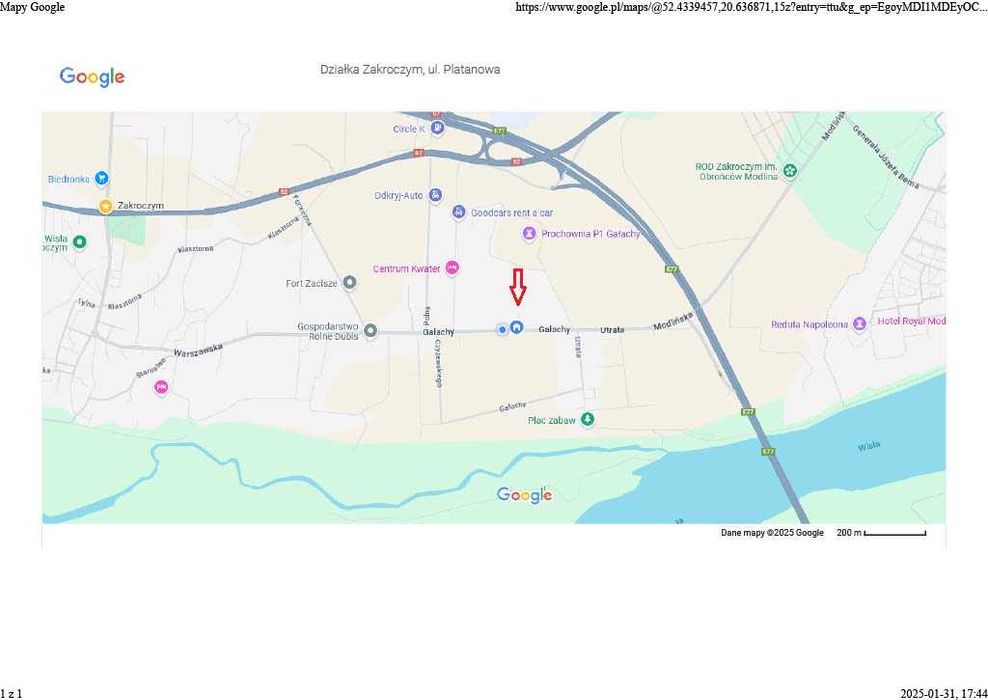 Działka budowlana Zakroczym