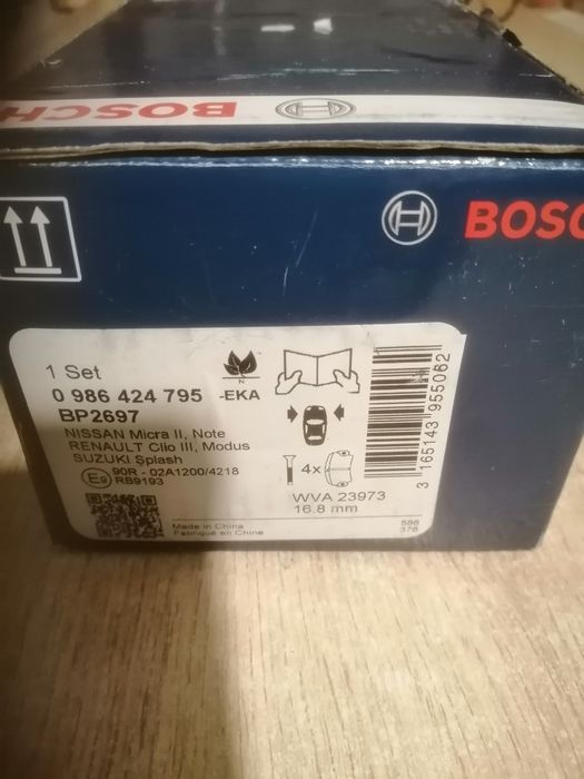 Klocki hamulcowe Bosch