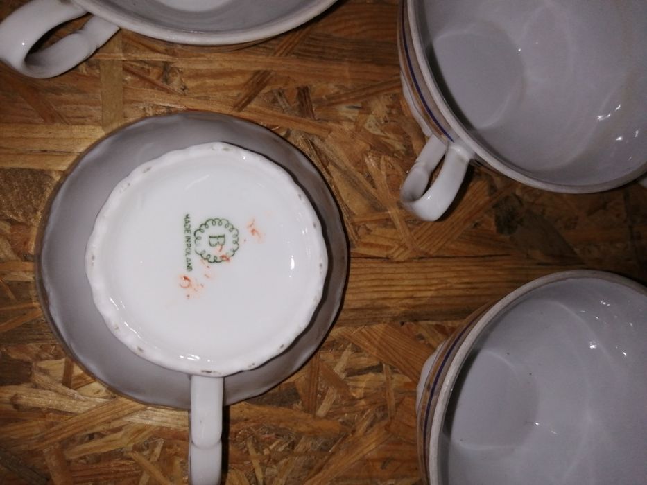 Bogucice ceramika filiżanki vintage kolekcja