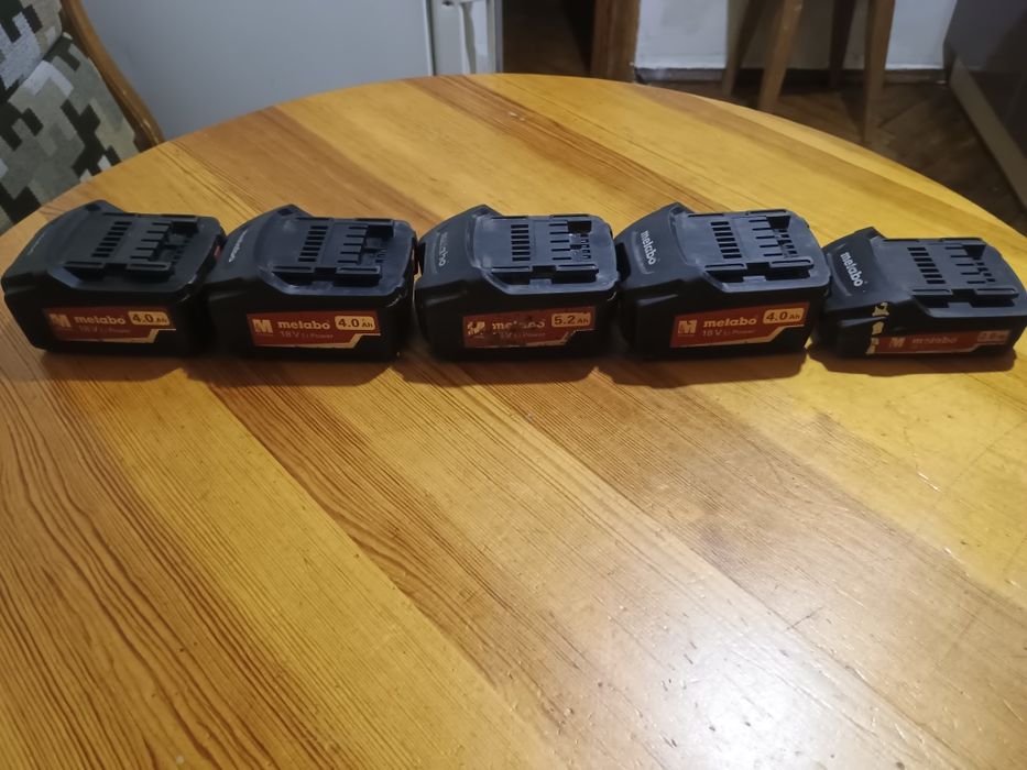 аккумулятори metabo 18в