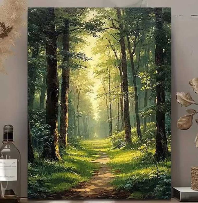 Obraz na płotnie las