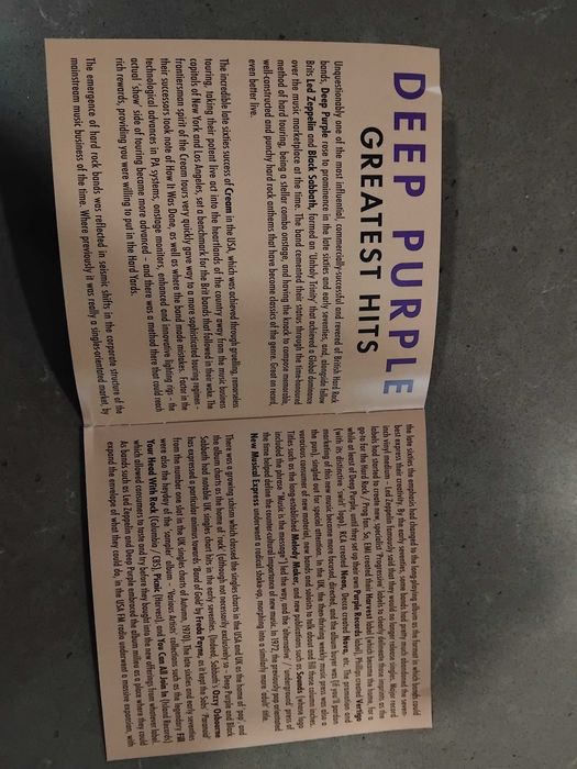 Deep Purple Greatest Hits caixa  3 cds