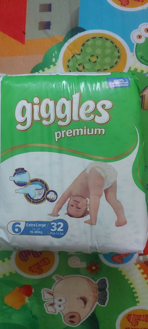 Подгузники детские Giggles Premium Extra Large 15-30 кг 32 шт