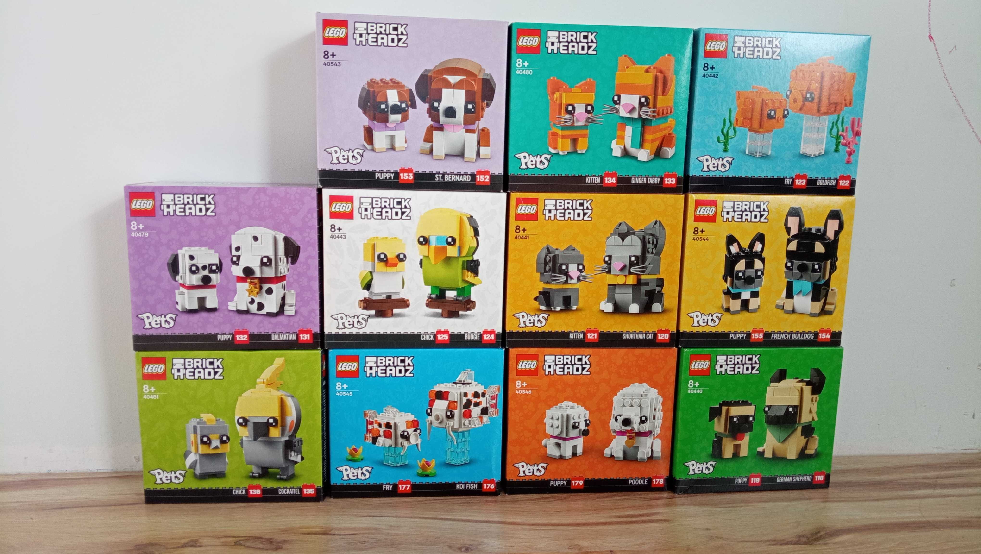 Lego BrickHeadz kolecka Animals, 40544, 40441, 40480, 40543, 40546