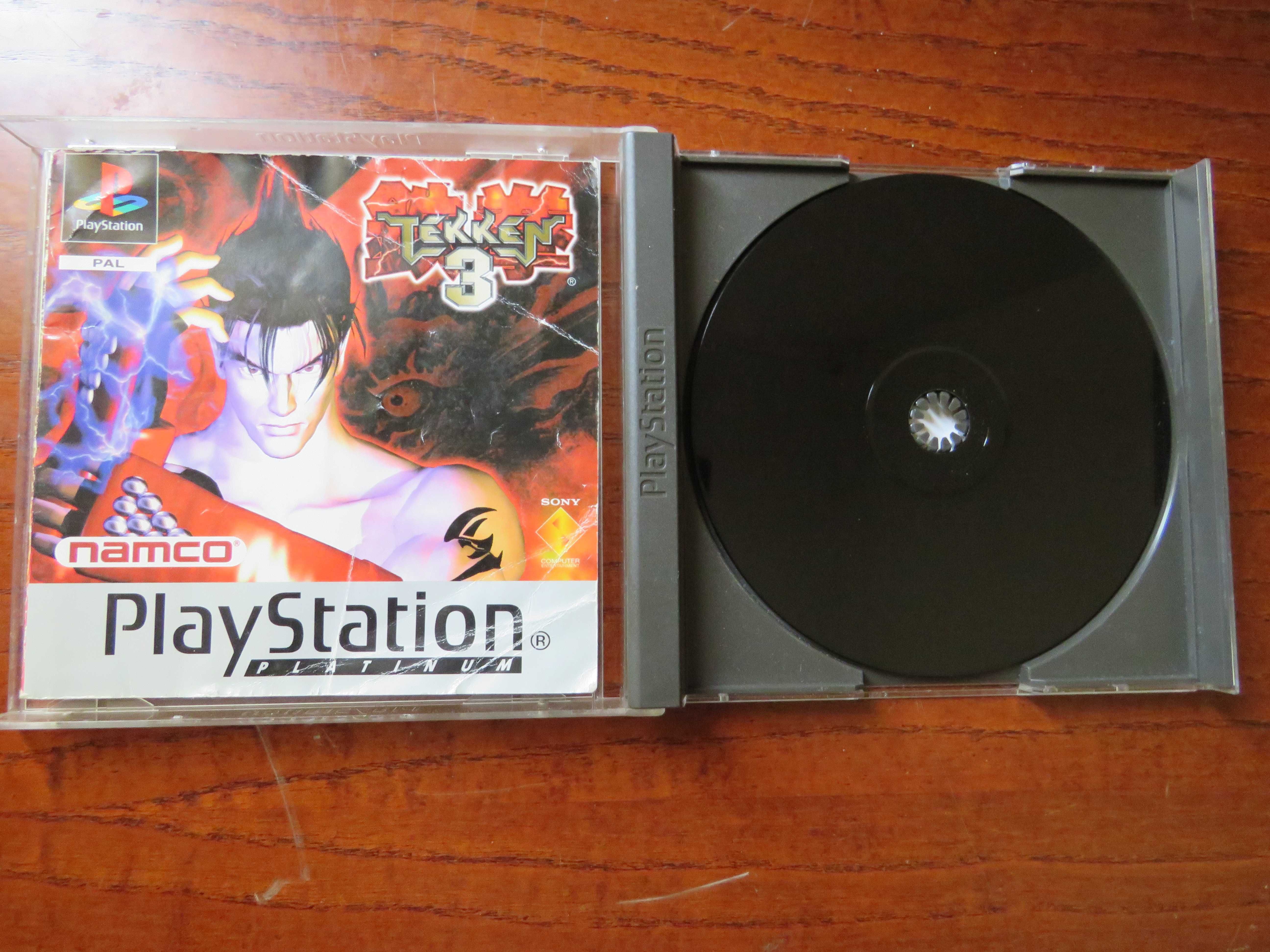 Jogos PS1 Tekken 3 Platinum+Fifa Footbal 2002+Colin Macrae Rally 5€