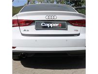 Audi A3 2017-2020 Накладка на задній бампер EuroCap (ABS)