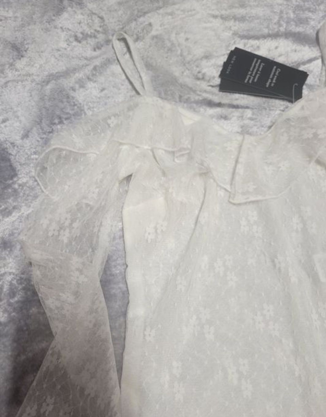 Ніжне круживне боді біле zara боди в готичному стилі кружевное лонг