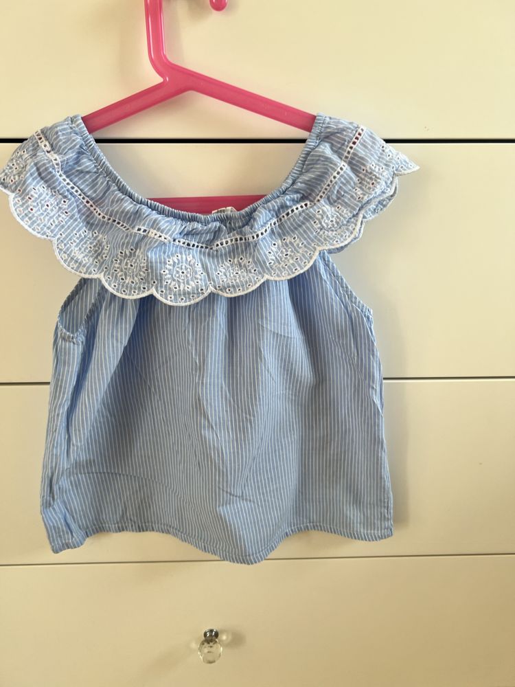 H&M bluzka hiszpanka dla dziewczynki 134