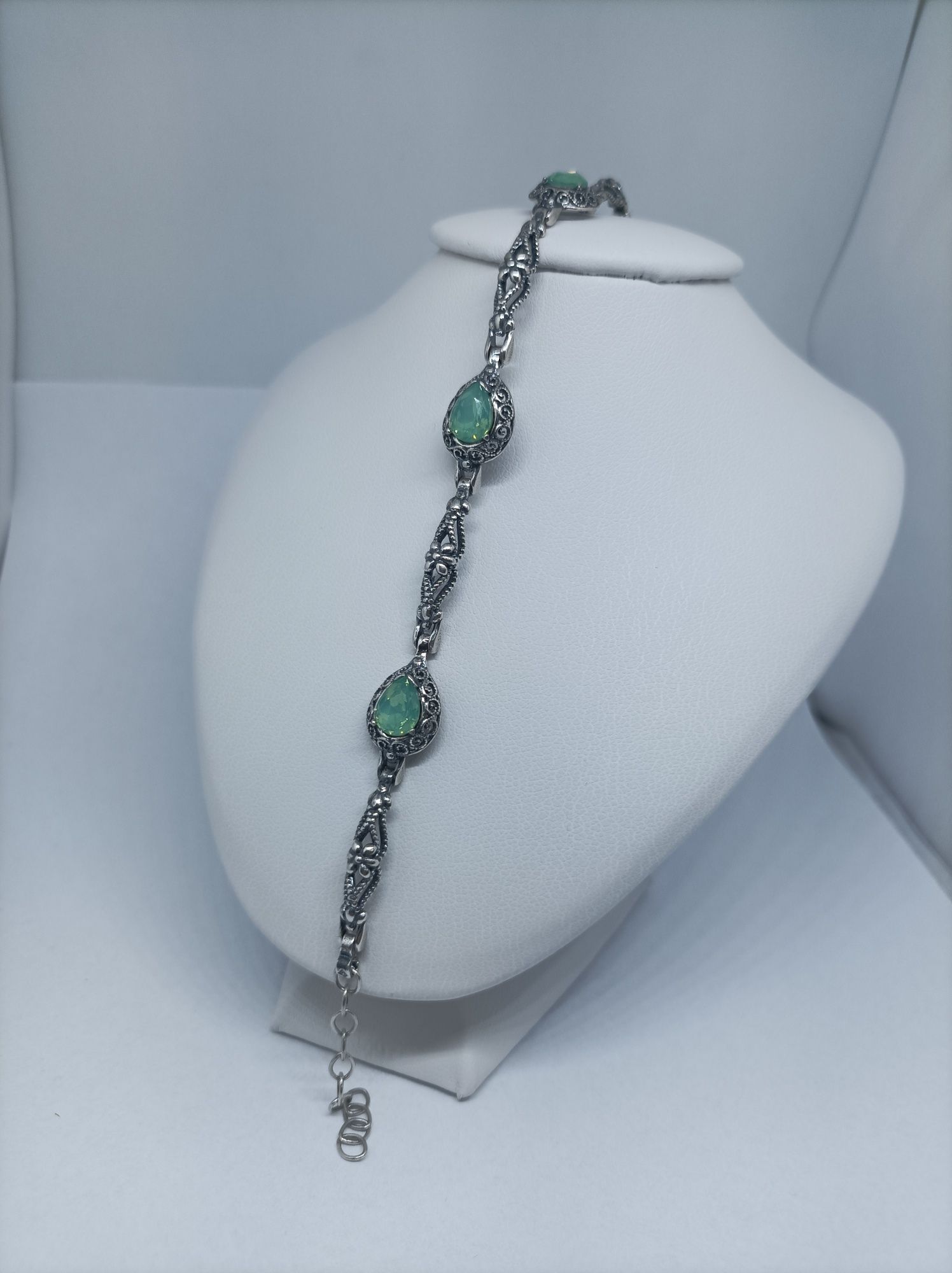 Srebrna bransoletka  srebro 925 długość 19-23 cm