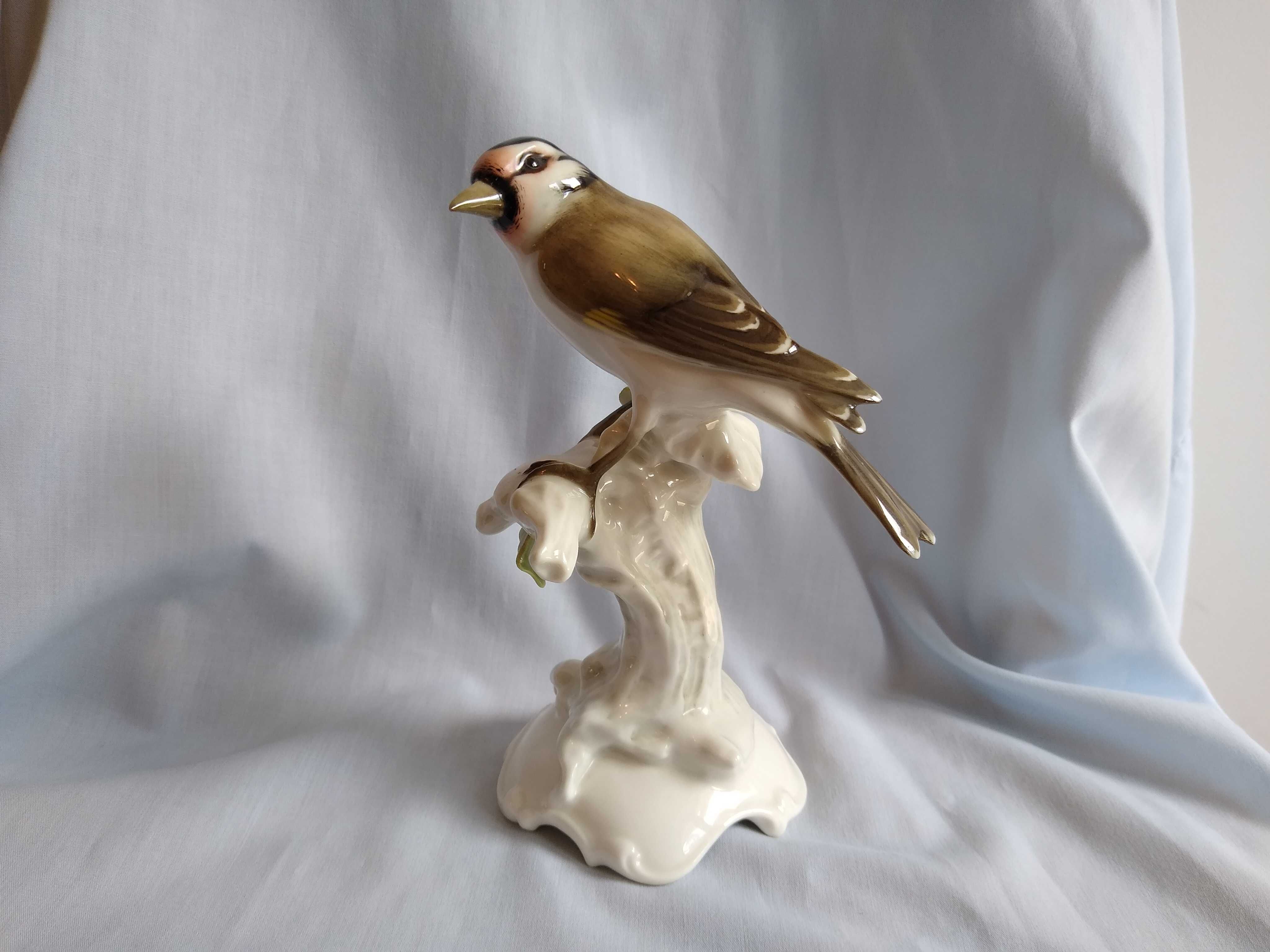 Hutschenreuther figurka porcelanowa ptak szczygieł