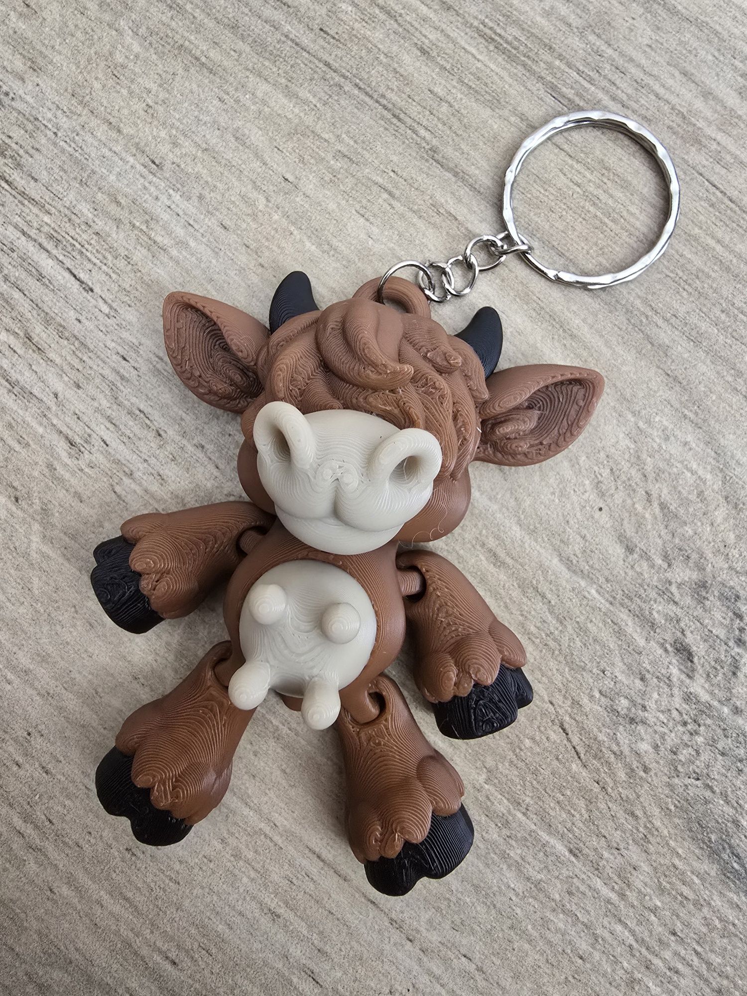 Muu-szisz Go Mieć! Breloczek Krówka byka Druk3d Keychain fidget