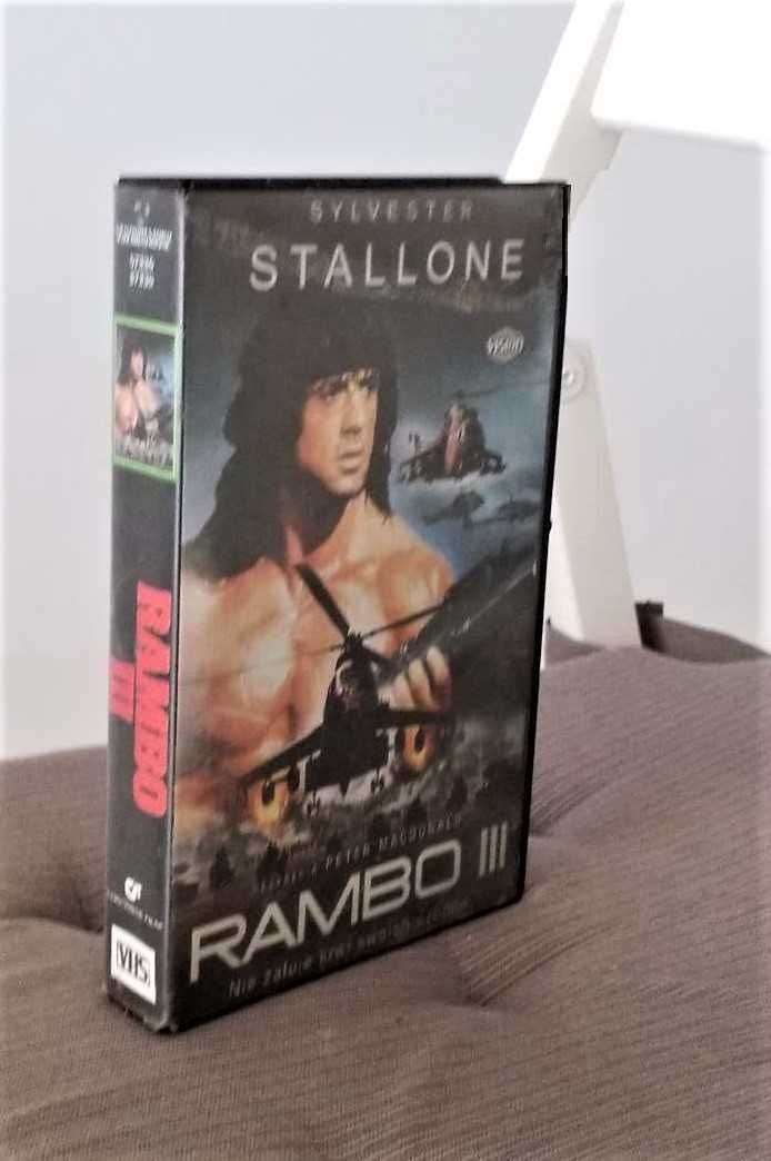 Rambo 1 , 2 , 3 , Misja Sprawiedliwości - Filmy VHS *  kasety - Lektor