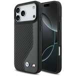 Etui BMW M Carbon Logo MagSafe na iPhone 17 Pro Max - grafitowe