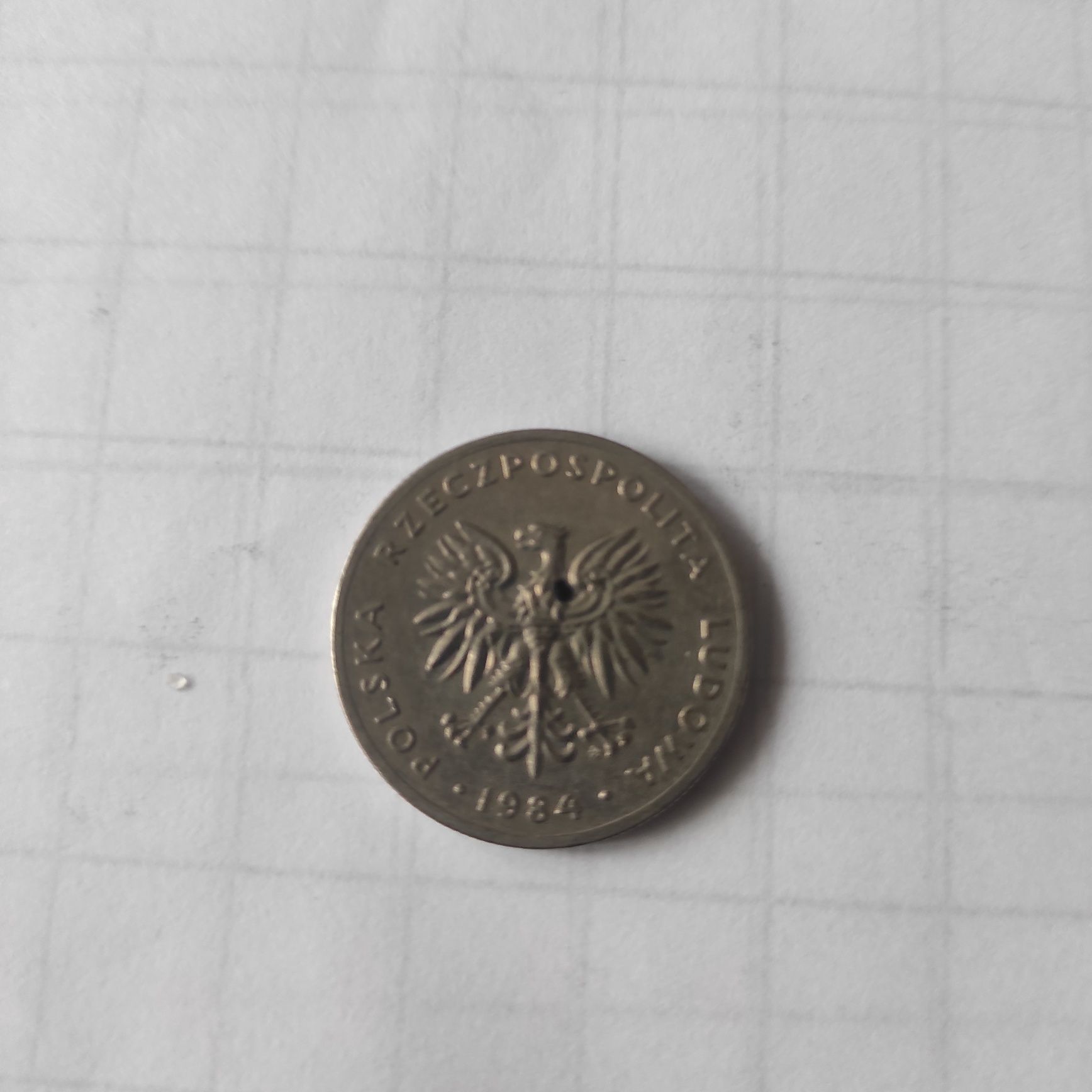 Moneta z PRL z wadą fabryczną 20zł