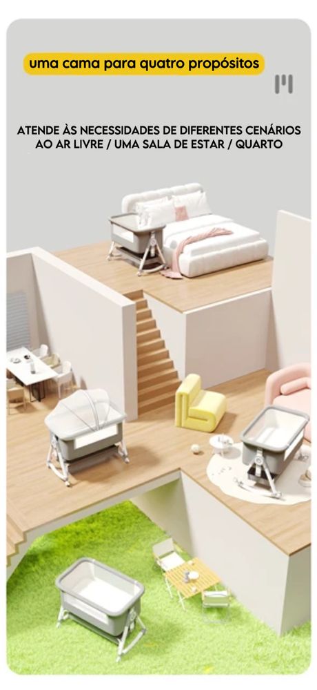 *** BERÇO/CAMA DE BEBÉ * 5 em 1 * NOVOS ***