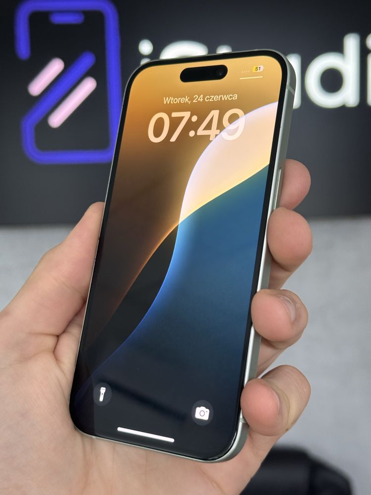 RATY 0% iPhone 15 128GB BATERIA 97% GWARANCJA 12 miesięcy!!!
