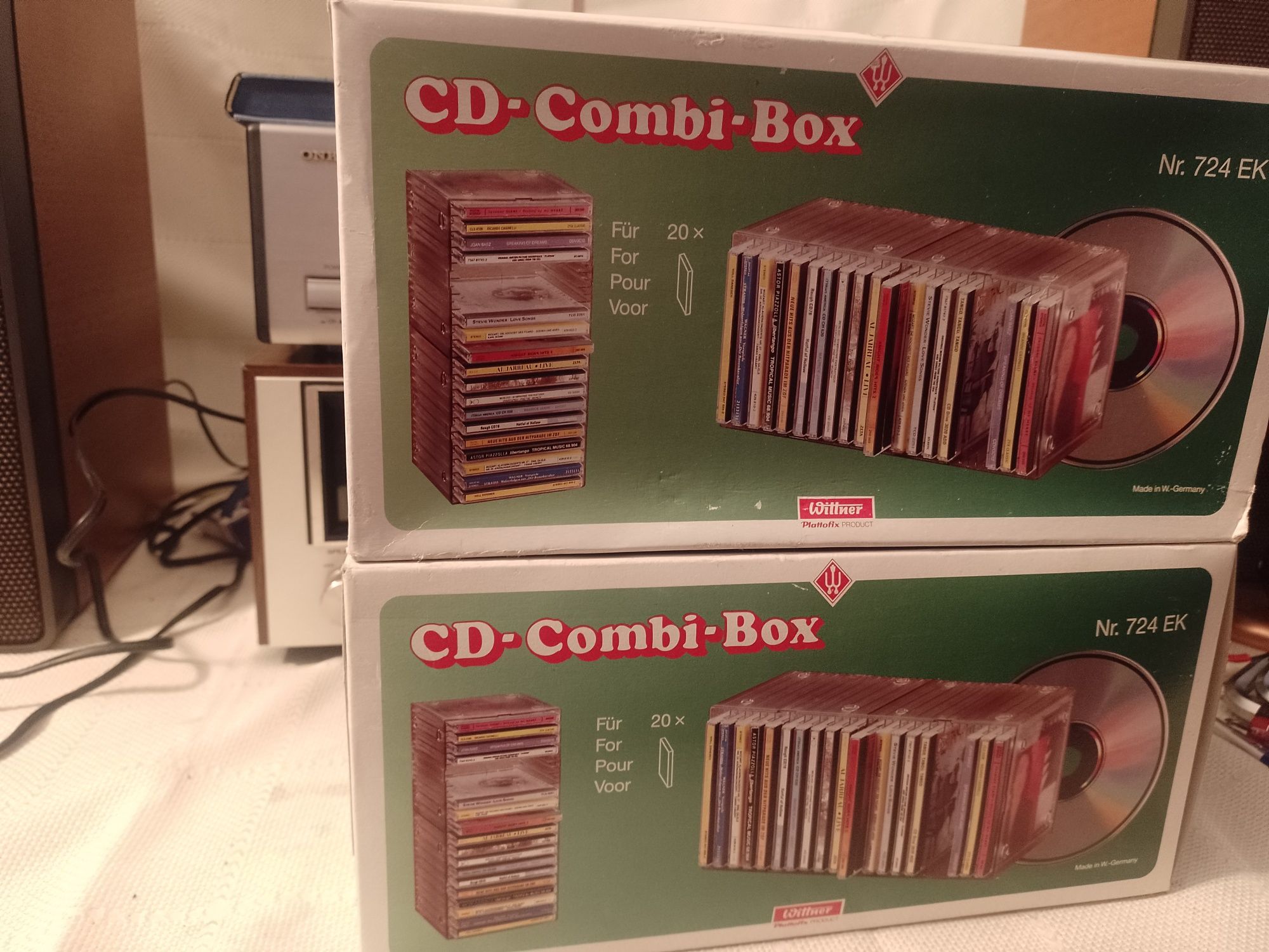 CD Combi Box stojak na 20 płyt CD