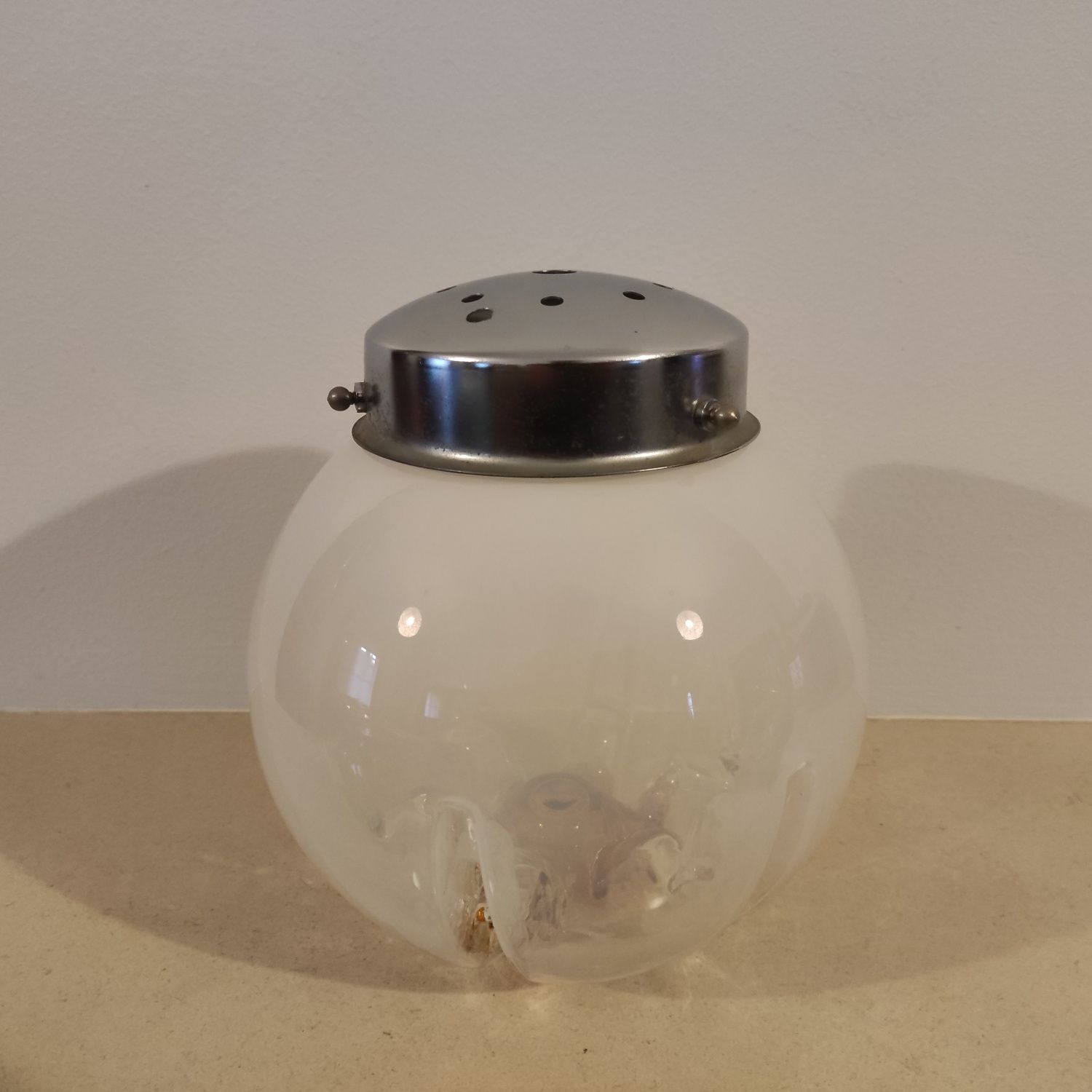 Globo vidro murano Mazzega para aplicar em candeeiro - vintage
