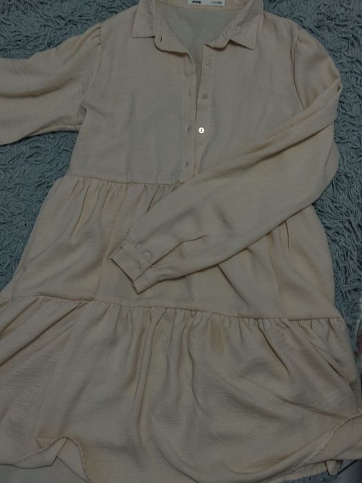 Бежева сукня-сорочка Sinsay
