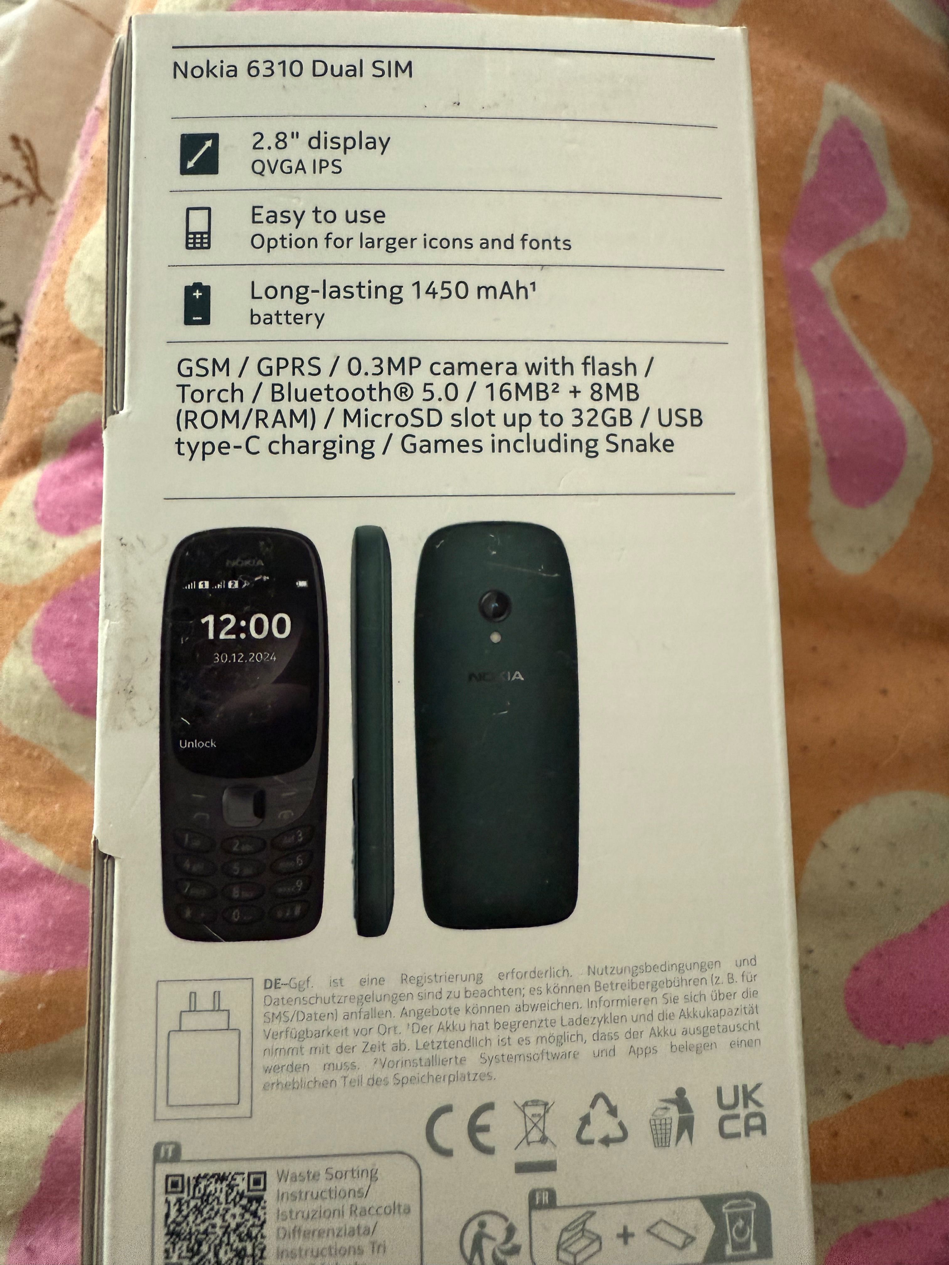 Nokia 6310 dual SIM czarny