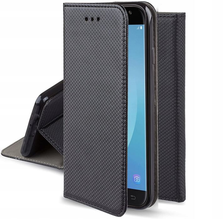 Pokrowiec Etui Z Klapką Do Samsung Galaxy J7 2017 Czarny
