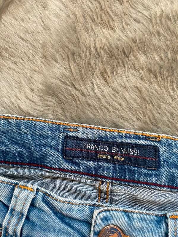 Jeansowe krótkie męskie spodenki Franco Benussi S