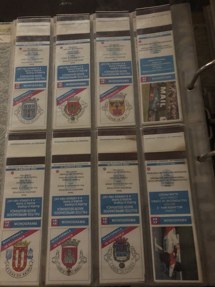 Vendo várias coleções completas de carteira de fósforos