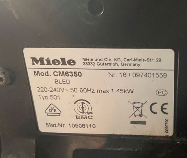 Кавомашинка Miele СМ6350 Black Edition