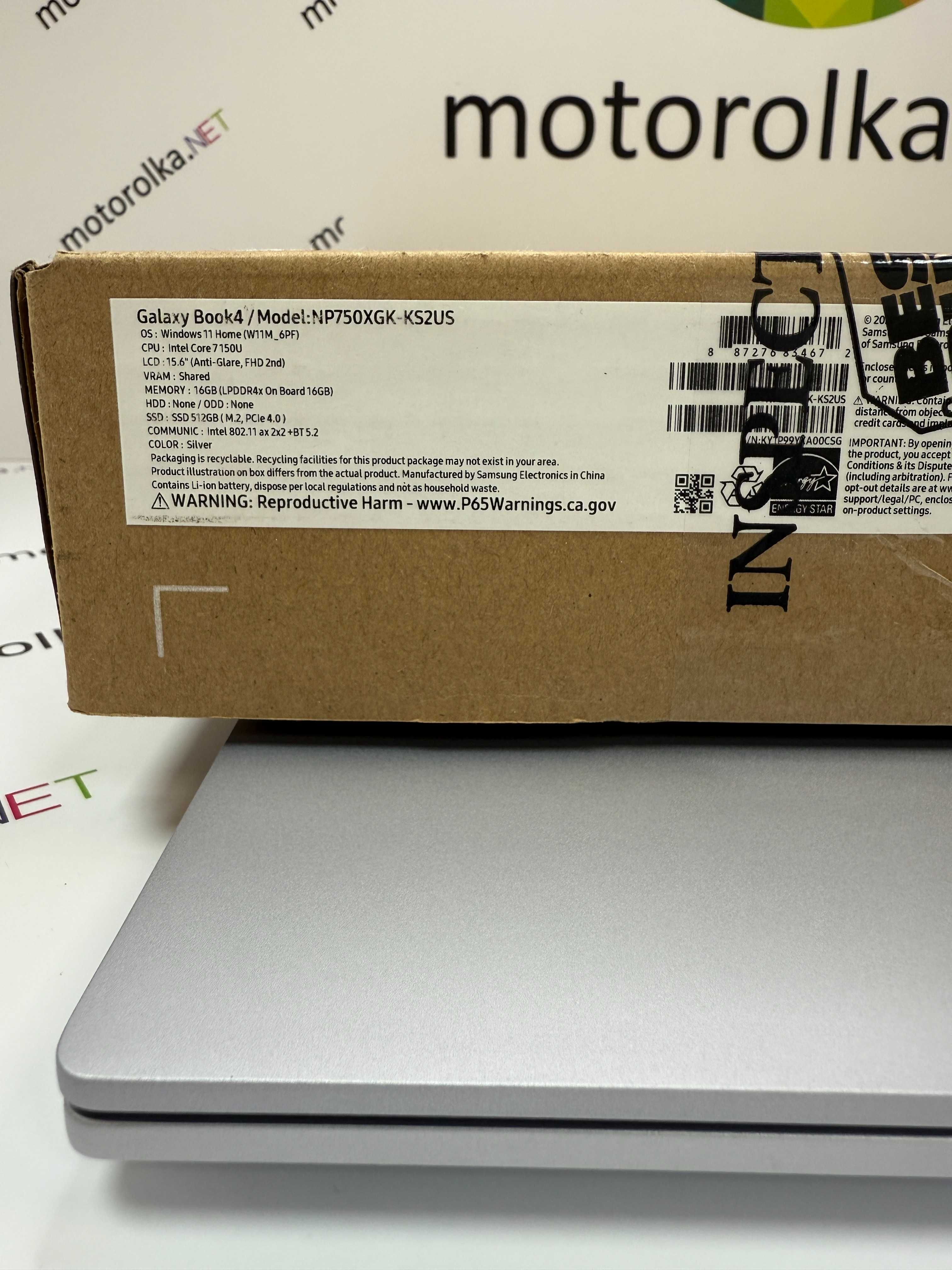 Ноутбук Samsung Galaxy Book4 NP750xgk 15,6" FullHD/Intel 7 150U/16/512