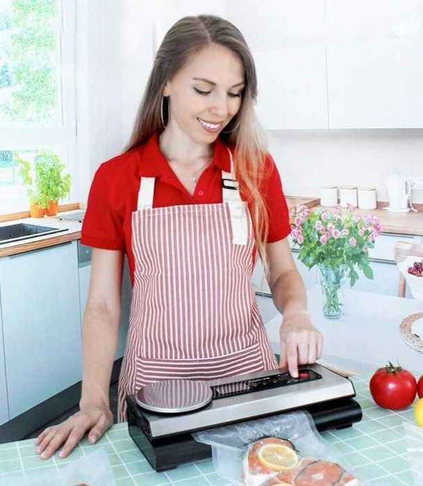 Вакууматор для дома Пакувальний апарат + ваги 5 пак.9 рул. Ruhhy 22533