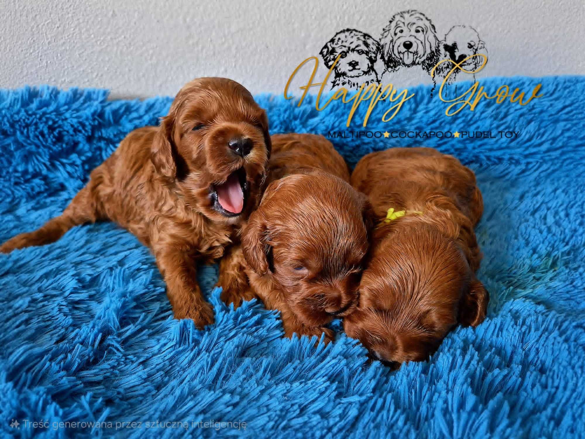Cockapoo F1B ciemny red