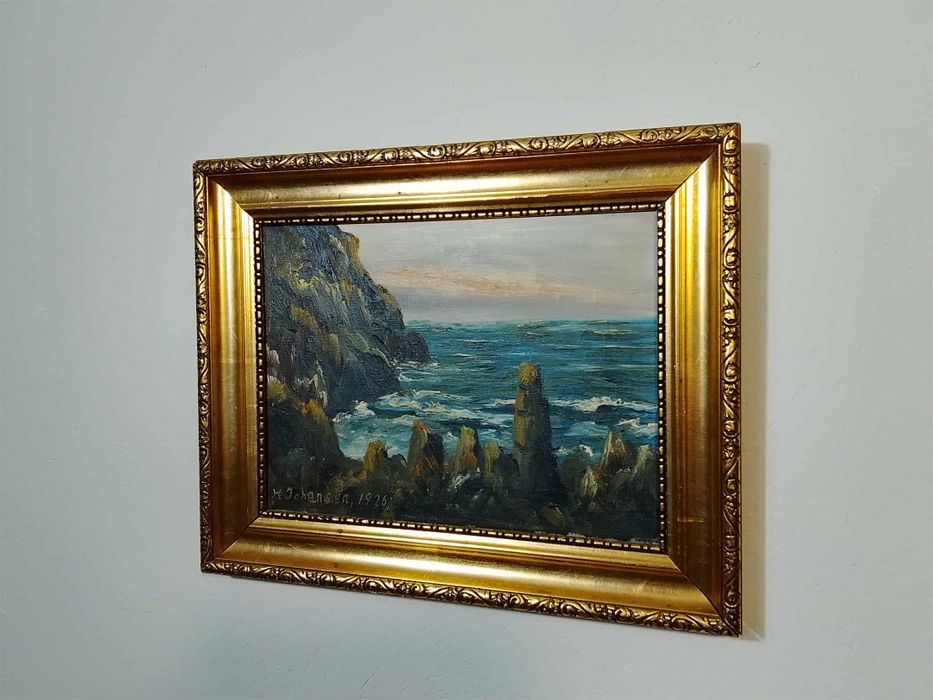 Stary obraz na płótnie sygnowany 1926 rok