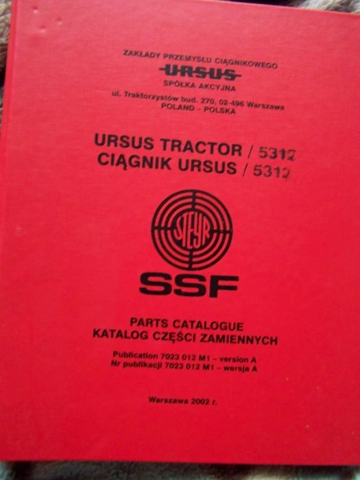 Katalog Ursus 5312 Steyr SSF oryginał nowy PL