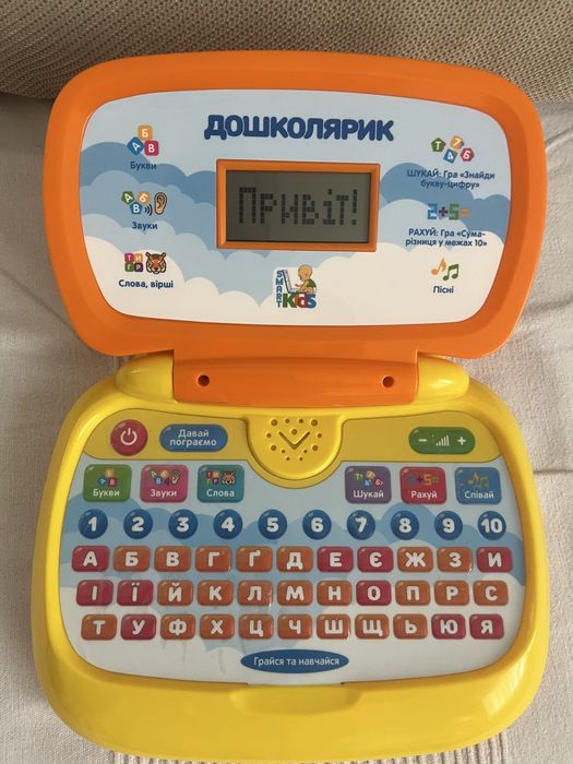 Дитячий ноутбук Limo Toy 8в1 Дошколярик навчальний